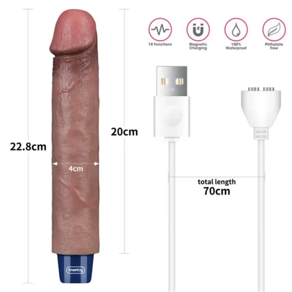 Vibrador Realista Real Softee 22 cm