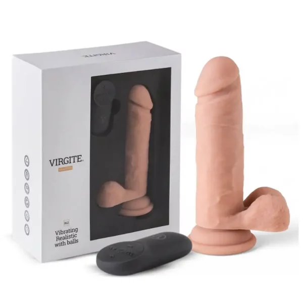 Vibrador Realístico com Testículos 16,5 cm R12