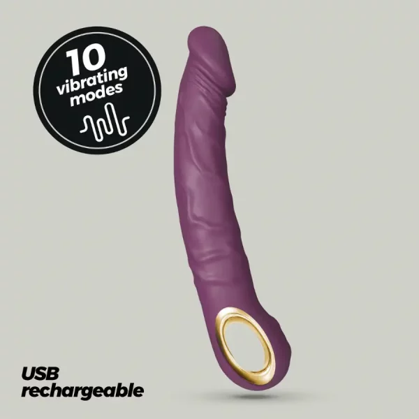 Vibrador Realístico Magnus Roxo