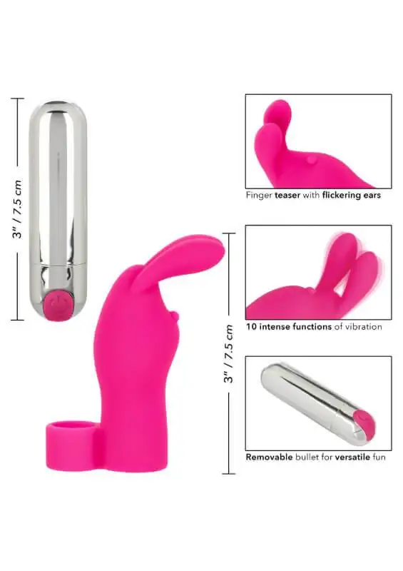 Vibrador Recarregável Calexotics Finger Bunny