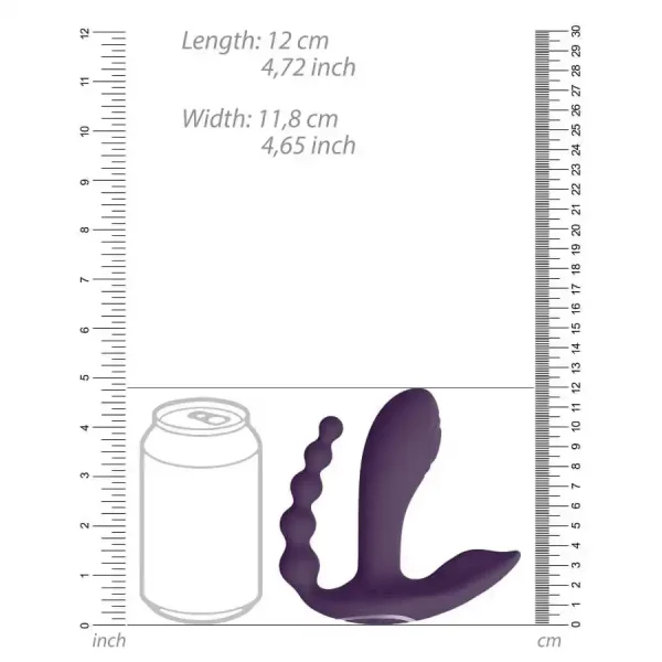 Vibrador Triplo VIVE Kata Roxo