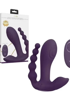 Vibrador Triplo VIVE Kata Roxo