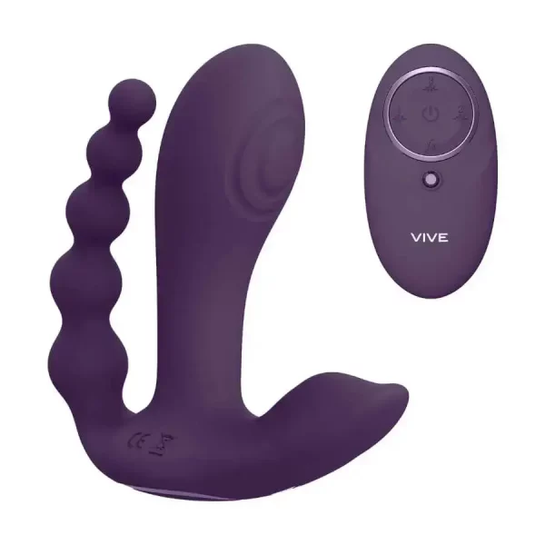 Vibrador Triplo VIVE Kata Roxo