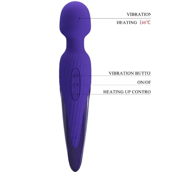 Vibrador Wand com Aquecimento