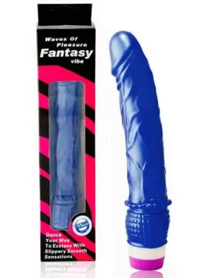 Vibrador Waves of Pleasure Fantasy Vibe Azul 20x3,8cm