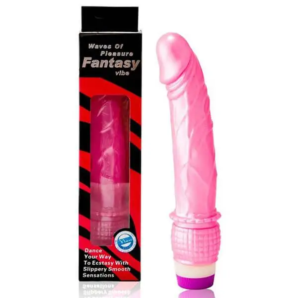 Vibrador Waves of Pleasure Fantasy Vibe Rosa 20x3,8cm