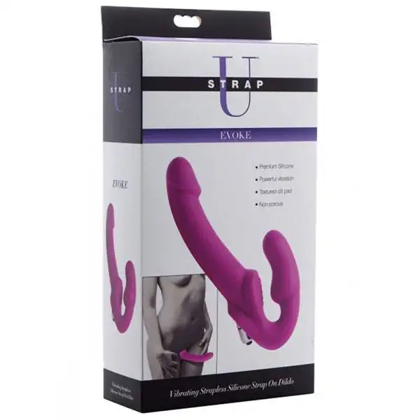 Vibrating Strapless Silicone Strap-On Evoke